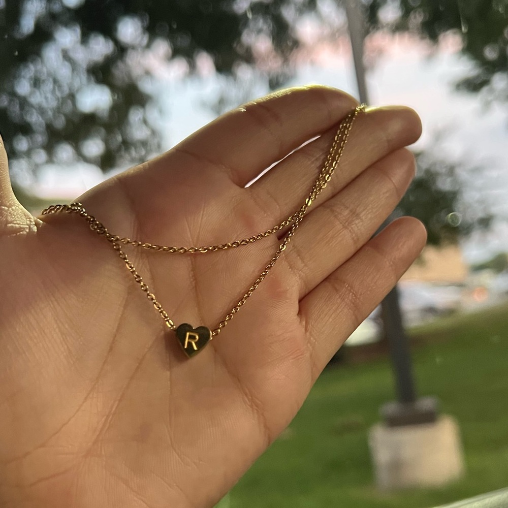 Ankle Bracelet w/R engraved  (costume jewelry)